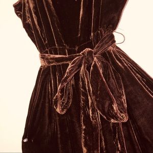 Jumpsuit Brown Velvet Jumpsuit Forever 21 Wide leg